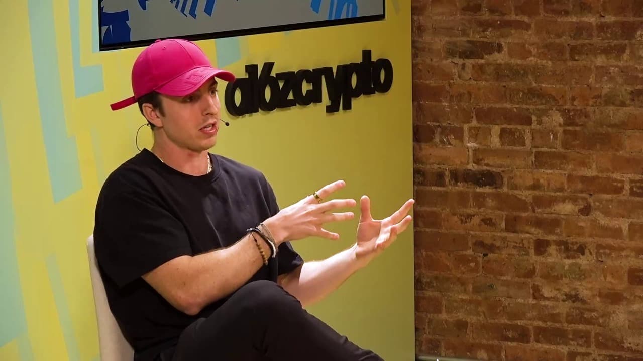 Austin Marchese speaking to founders at a16z